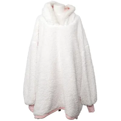 Hættetrøje (Hvid, Pink) fra Snug Rug Polyester
