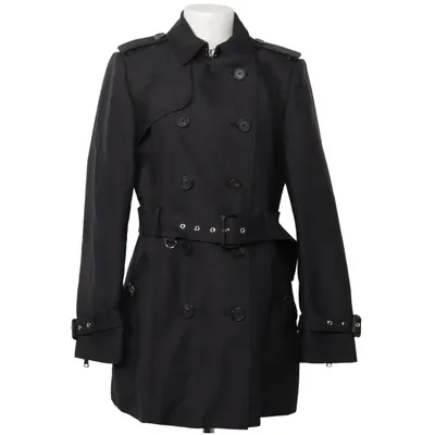 Trench-coat (Noir) de Zara Woman Coton, Nylon, Polyester