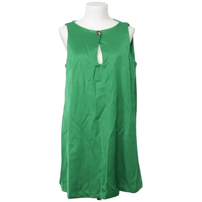 Kjole (Grøn) fra Linen Blend Linned, Polyester, Viscose