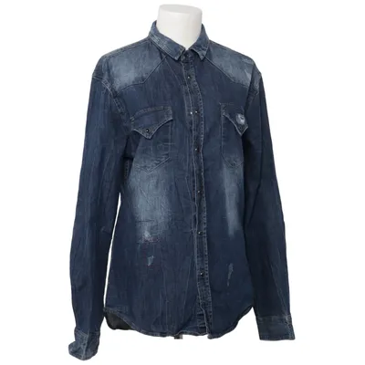 Denim shirt (Blue) from Enos Cotton, Elastane, Polyester, Viscose