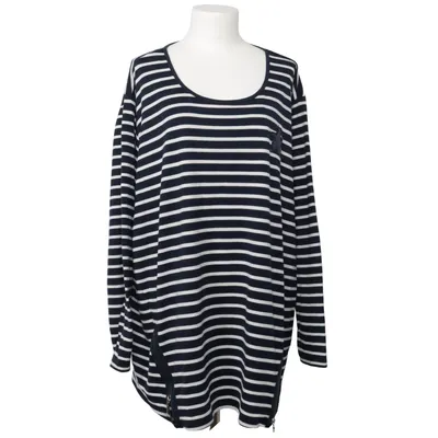 T-shirt à manches longues (Bleu, Blanc) de Thea Élasthane, Polyester, Viscose
