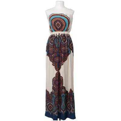Maxi dress (Beige, Blue, Brown) from Charlotte Russe Elastane, Polyester