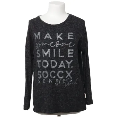 Sweater (Gray) from Soccx Elastane, Polyester, Viscose