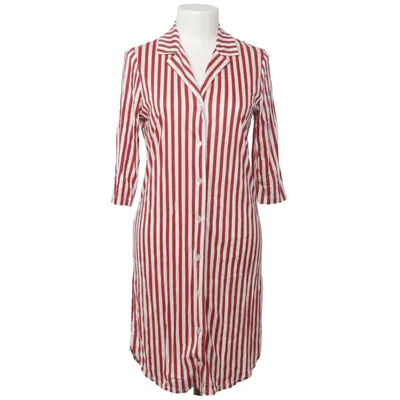 Robe chemise (Rouge, Blanc) de Huber Modal