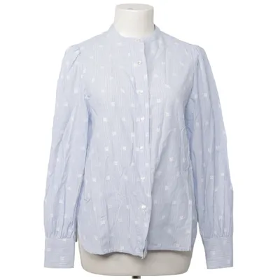 Bluse (Blau, Weiß) von Maison 123 Baumwolle, Polyester