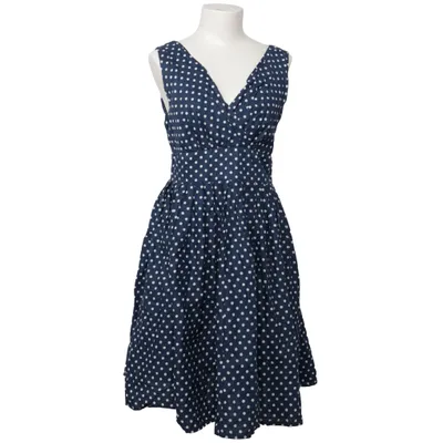 Kleid (Blau, Weiß) von Holly Bracken Baumwolle