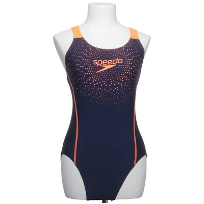 Swimsuit (Blue, Orange) from Speedo Elastane, Polyamide, Polybutylene, Polyester