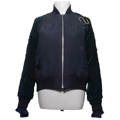 Bomber jacket (Blue, Green, Multicolored) from Sacai Cotton, Cupro, Polyester, Viscose