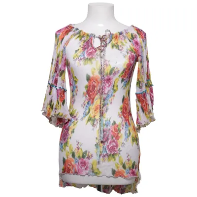 Bluse (Hvid, Flerfarvet) fra Love Forever Viscose