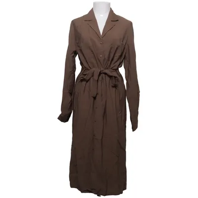 Shirt dress (Brown) from Object Polyamide, Viscose