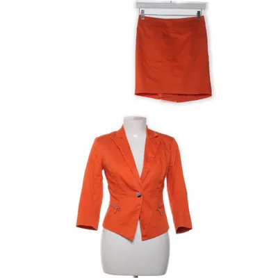 Tailleur jupe (Orange) de Ashley Brooke Coton, Élasthane