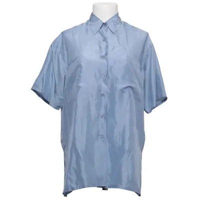 Short sleeve shirt (Blue) from Miss Astor Silk