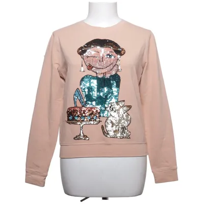 Sweatshirt (Beige, Multicolored) from Elisabetta Franchi Cotton, Elastane