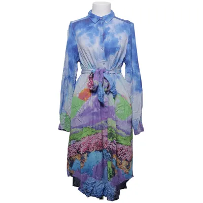 Skjortklänning (Blå, Grön, Lila, Flerfärgad) från Nümph Viskos