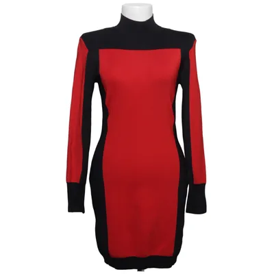 Jurk (Zwart, Rood) van Balmain x H&M Polyamide, Viscose