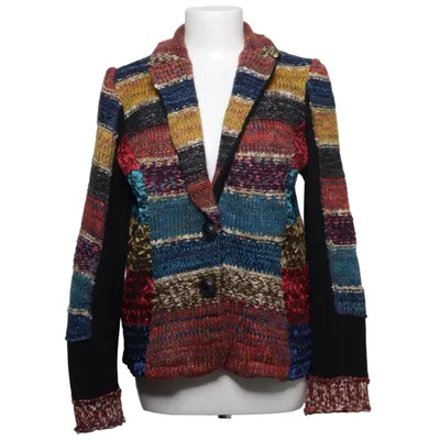 Cardigan (Black, Multicolored) from Lulu-H Viscose, Wool