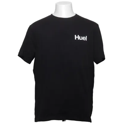 T-shirt (Noir) de Huel Coton, Élasthane