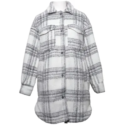 Skjortejakke (Hvid, Grå) fra Tally Weijl Polyester