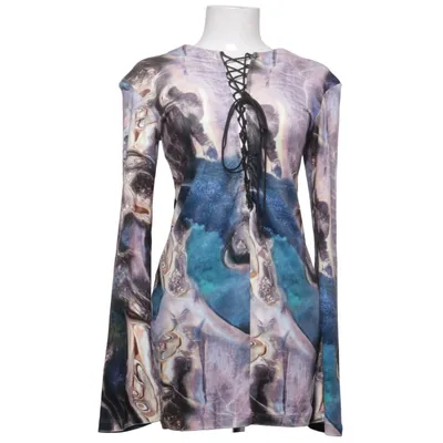 Dress (Multicolored, Turquoise) from H&M Elastane, Polyester