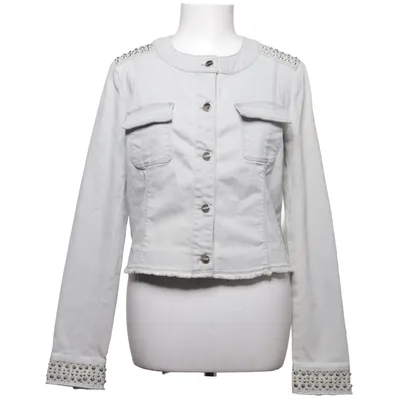 Veste en jean (Gris) de Pinko Coton, Élasthane, Polyester