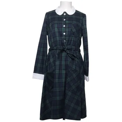 Wrap dress (Blue, Green, White) from Jumperfabriken