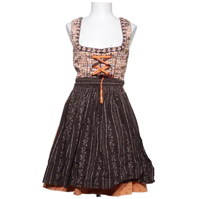 Dirndl (Brun, Orange, Flerfärgad) från Fuchs Trachtenmoden Bomull