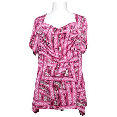 Top (Pink, White, Black) from Al Paradise Elastane, Polyester