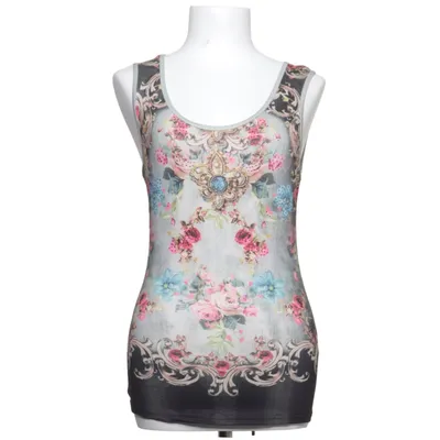 Tank Top (Black, Multicolored) from Mystery Jane Elastane, Polyester