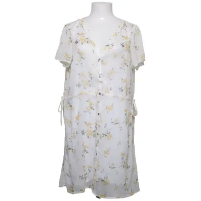 Dress (White, Yellow) from Abercrombie & Fitch Viscose