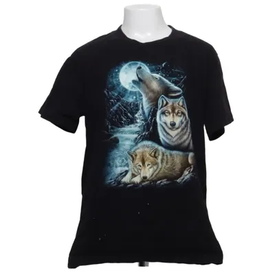 T-shirt (Zwart, Meerkleurig) van Rock Eagle Katoen