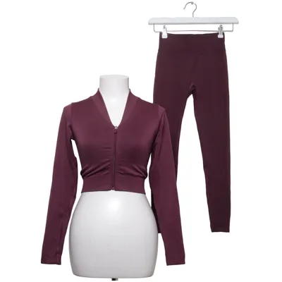 Ensemble de vêtements de sport (Violet) de Teveo Élasthane, Polyamide