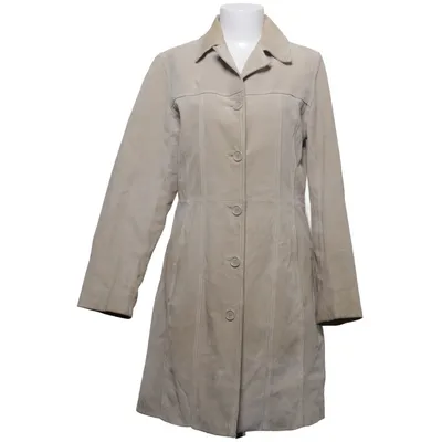 Leather coat (Beige) from Saki Puls