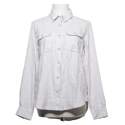 Shirt (White, Gray) from Jachs Girlfriend Polyester, Viscose