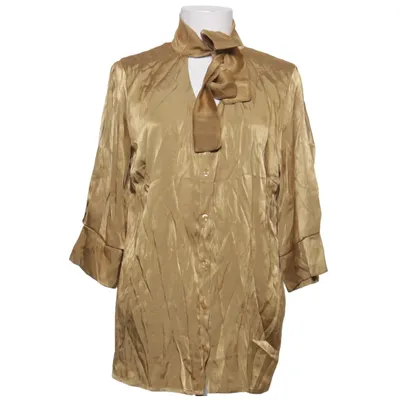 Knytblus (Beige) från Stockholms Klänningsfabrik Polyester, Viskos