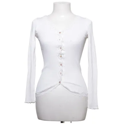 Cardigan (Blanc) de Rosemunde Coton, Élasthane, Polyamide, Soie