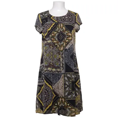 Dress (Black, Multicolored) from Canda Premium Polyester
