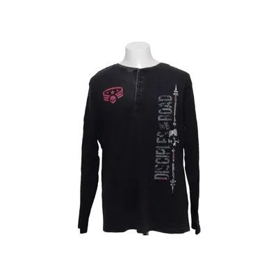 T-shirt manches longues (Noir) de Rock Rebel Coton