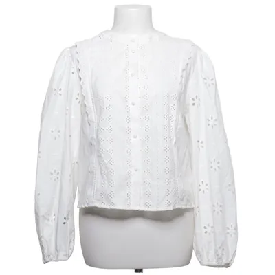Blouse (White) from Zara Cotton
