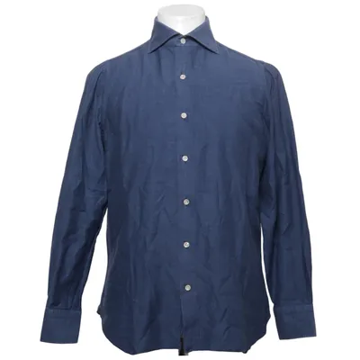 Chemise (Bleu) de Finamare Napoli Cachemire, Coton