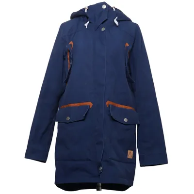 Parka (Blue, Brown) from Wearcolour Cotton, Polyester