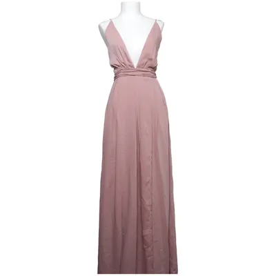 Robe longue (Rose) de Bubbleroom by Molly Rustas Polyester