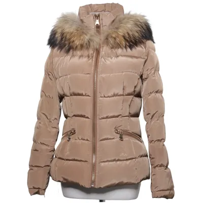 Winter jacket (Beige) from Frime Cotton, Elastane, Polyester