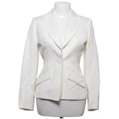 Blazer (Hvid) fra Charles Tyrwhitt Acetat, Linned, Viscose