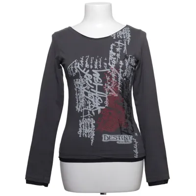 Long sleeve T-shirt (Gray) from Heart Quake Cotton, Elastane
