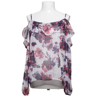 Blouse (White, Multicolored) from Takko Fashion Metallic fiber, Polyester
