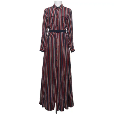 Shirt dress (Blue, Red, Beige) from Ganni Silk