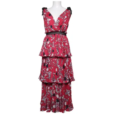 Robe (Rouge, Blanc, Noir) de Self-Portrait Polyester, Viscose
