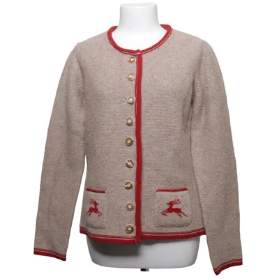 Cardigan (Beige, Rouge) de Stockerpoint Acrylique, Laine
