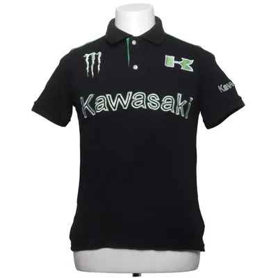 Polo (Noir, Vert) de Kawasaki