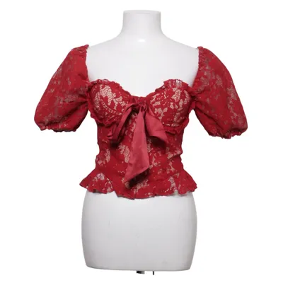Crop top (Red, Beige) from Majorelle Cotton, Elastane, Polyamide, Polyester, Viscose